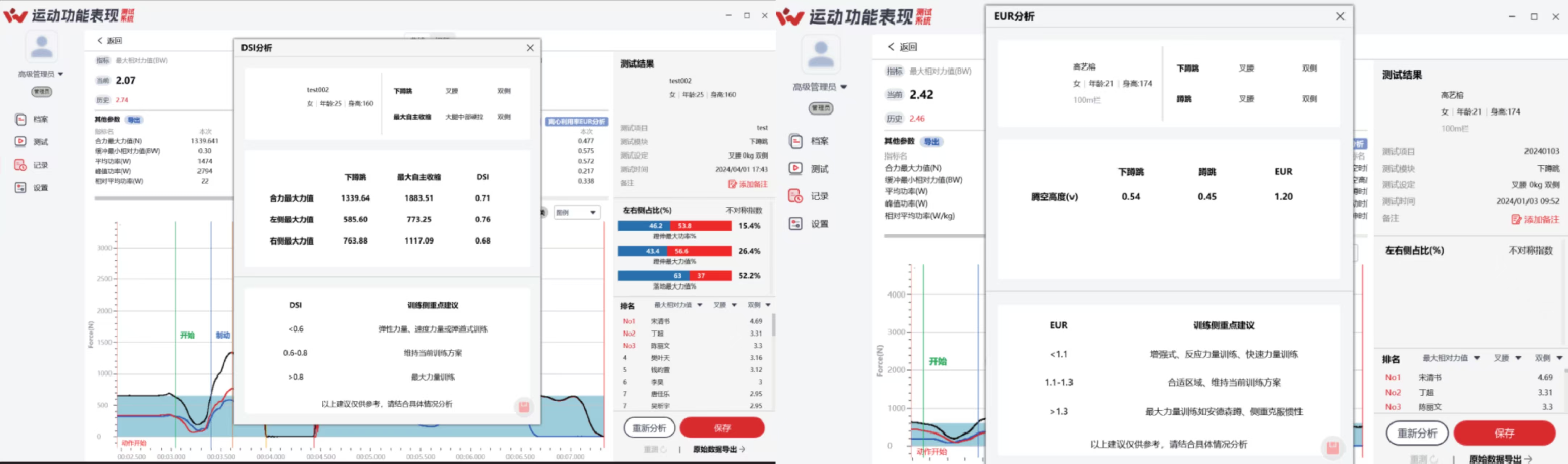 坤维测力台软件功能