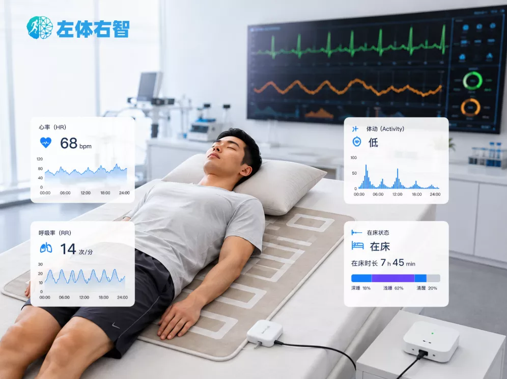 床垫式无感生理监测系统